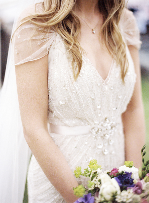Stunning wedding dress with intricate beading detail - Photo by Aneta MAK